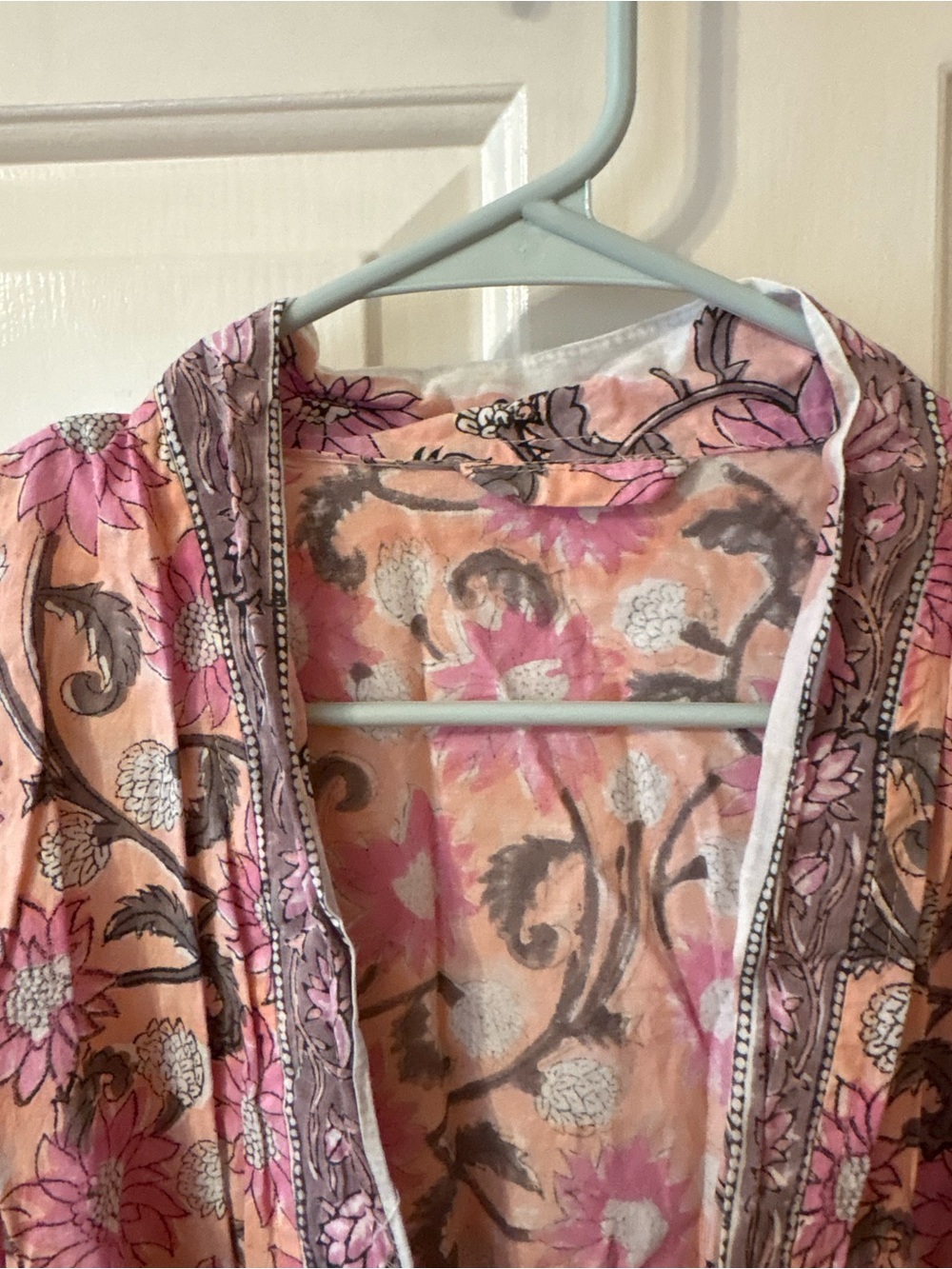Handmade Cotton Kimono Robe - Picture 5 of 8